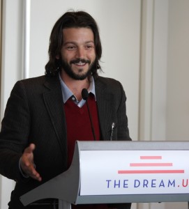 Diego Luna, a Mexican actor and director of the new film, “Cesar Chavez,” speaks about his support for DREAMers and says how they are part of American history.