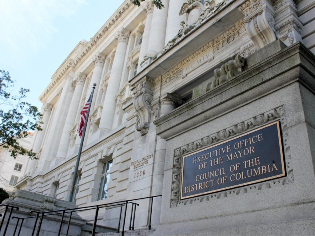Mayor Vincent C. Gray released a statement Wednesday explaining his decision to declare district government operations essential during a shutdown. Pictured above is his office on Pennsylvania Avenue NW. 