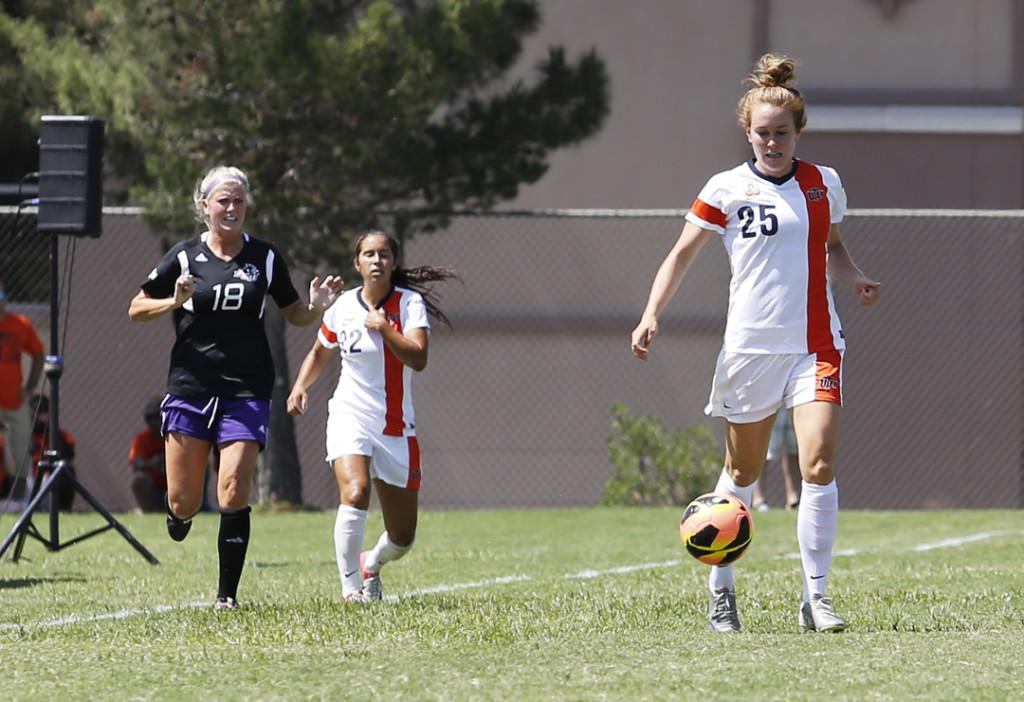 Senior forward Jade Babcock has scored 12 goals in her UTEP career, including three in the first six games of the 2013 season.