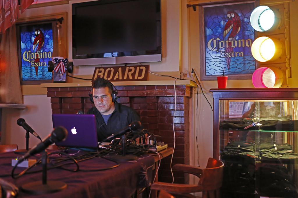 Rio Pod Co. producer Joseph Brooks gets ready to record ‘Chuco Talks’ live at the Pershing Inn located at 2909 Piedras, every Sun. from 5:30 p.m. - 8:30 p.m.