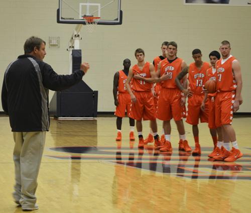 Head coach Tim Floyd and the Miners began practicing at the Foster and Stevens Basketball Center