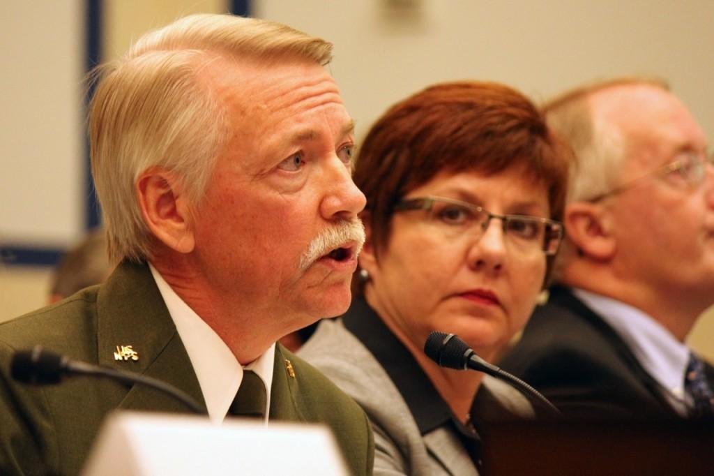 National Park Service Director Jonathan Jarvis says his decision to close parks was due to a concern for the safety and security of the parks. Jarvis was subpoenaed to speak Wednesday at a House committee hearing. 