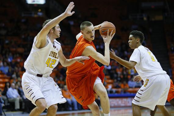 Freshman center Matt Willms led the Miners aginst Loyola New Orleans with 20 points.