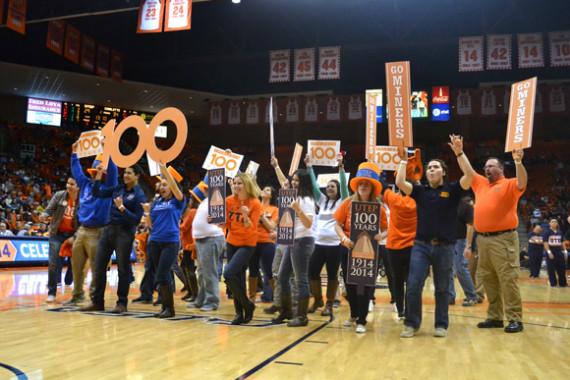 Centennial begins with kickoff celebration at basketball game