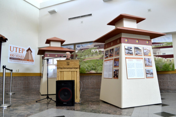 UTEP centennial exhibit unveiled at airport