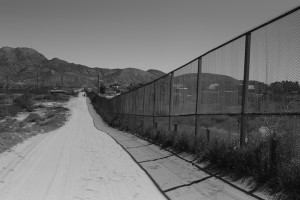 The border between Anapra Mexico and Sunland Park New Mexico