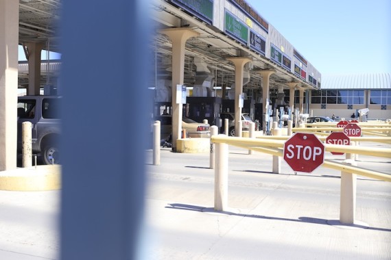 The port of entry at Santa Fe Street in El Paso, Texas.