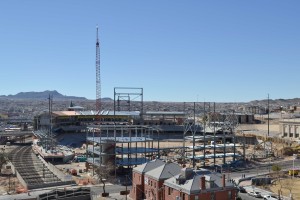 Current progress at downtown ballpark.