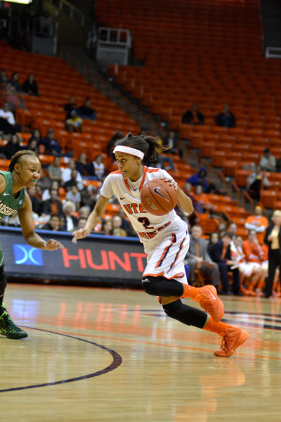 Sophomore guard Cameasha Turner is averging 5.7 points per game this season. 