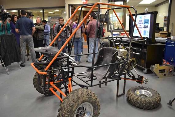 The Baja SAE competition tasks engineering students with designing a dune buggy that can withstand harsh terrains. 
