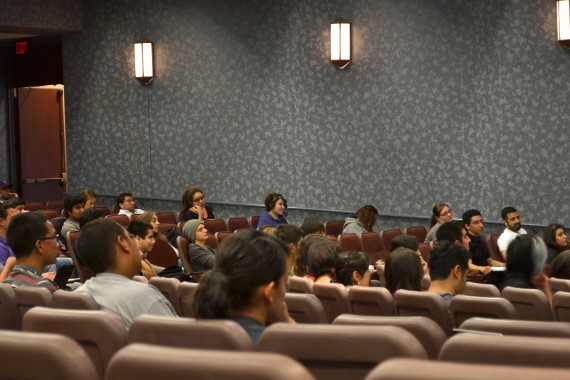 Students listen in on lectures similar to those that will be presented at the open house. 