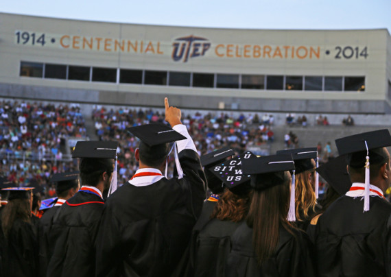 Over 2,800 students from the class of 2014 receive their diploma in the centennial commencement.