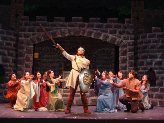 Troy performing in the production of LUTE on July of 2012.