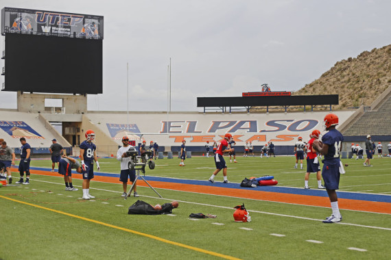 The Miners will have two practices in the Sun Bowl, before they leave to Alpine on Wednesday