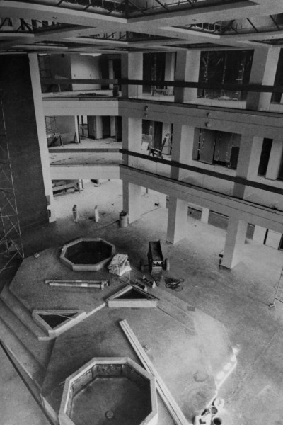 The current UTEP library under construction in 1980