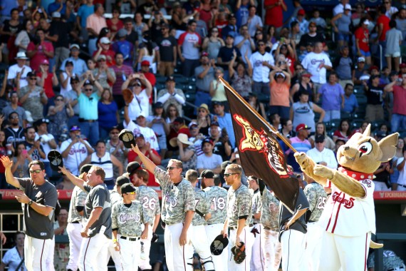 Chihuahuas teammates wave goodbye to sold out crowd after finishing their first season.