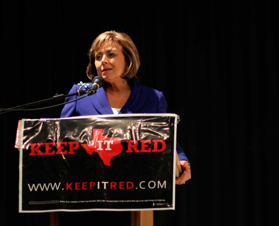 New Mexico Governor Susana Martinez speaks at UTEP Union Cinema to encourage political engagement.