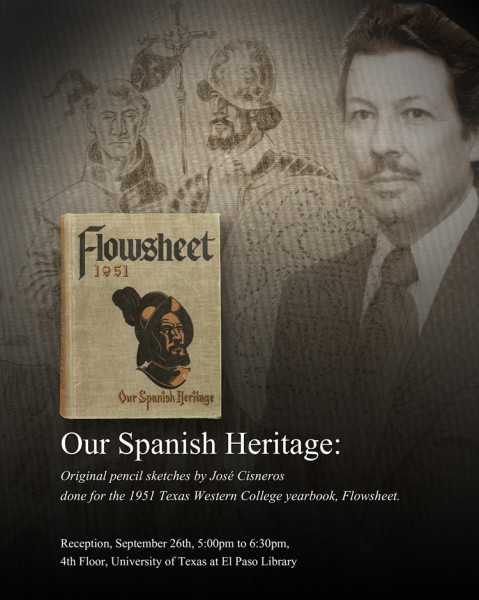 Library exhibit to showcase José Cisneros artwork from 1951 Flowsheet