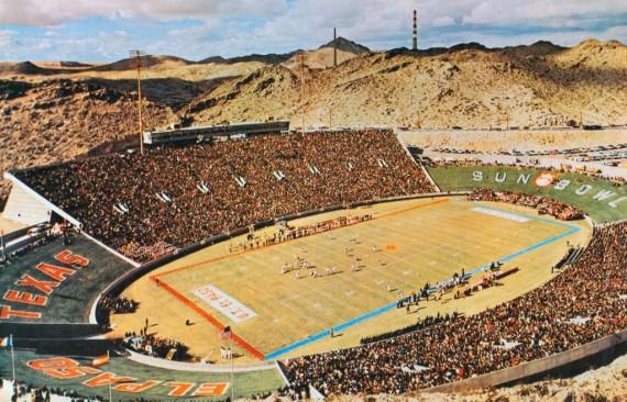 The first game at Sun Bowl Stadium, Sept. 21, 1963.