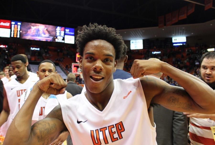 Omega Harris elated after UTEPs victory over WSU.