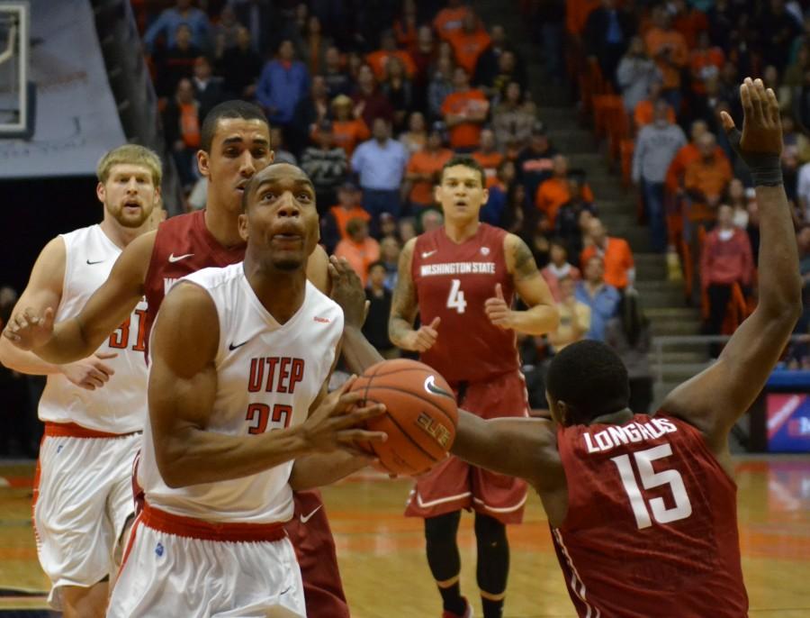 Vince Hunter goes up for the hoop. 