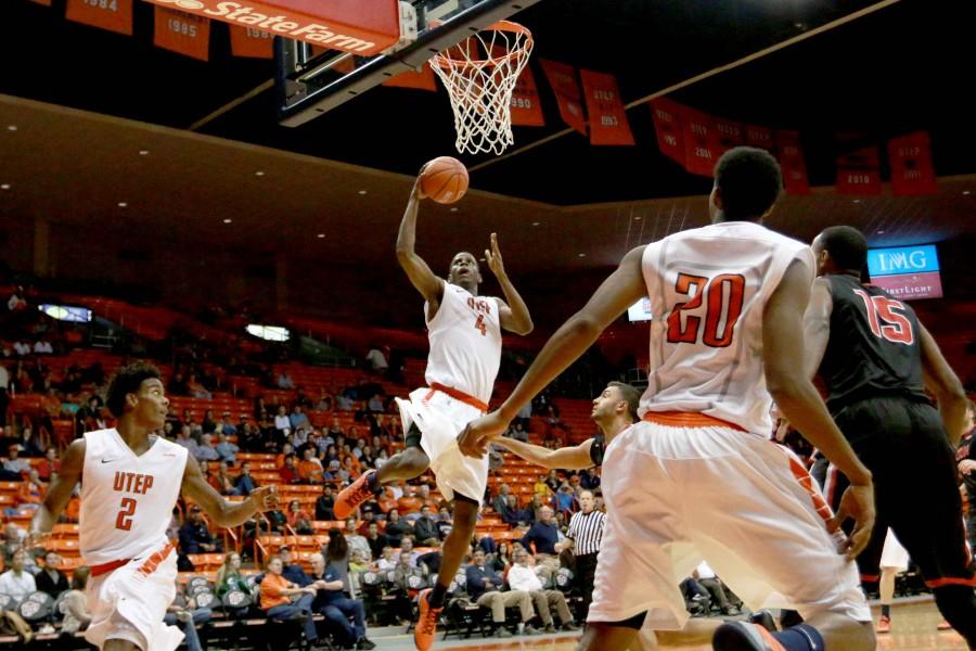 Senior guard Julian Washburn scores one out of his ten-points. 