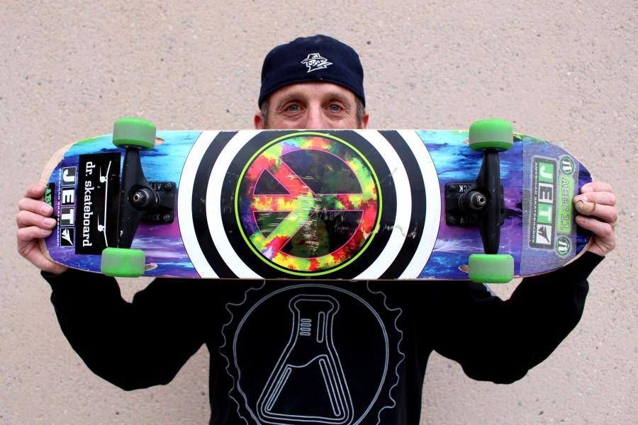 Bill Robertson, mathematics professor, also known as Dr. Skateboard.