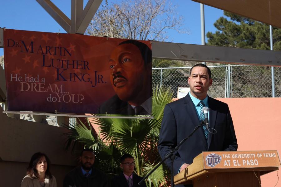 Corey Bailey hosts MLK Day event at the Union Plaza.