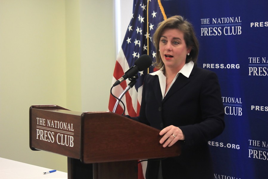 Marjorie Dannenfelser, president of the Susan B. Anthony List, recounted the national anti-abortion organization’s hand in building the Republican Senate majority at a press conference Thursday at the National Press Club. The nonprofit spent millions of dollars in 2014 to elect anti-abortion candidates. 