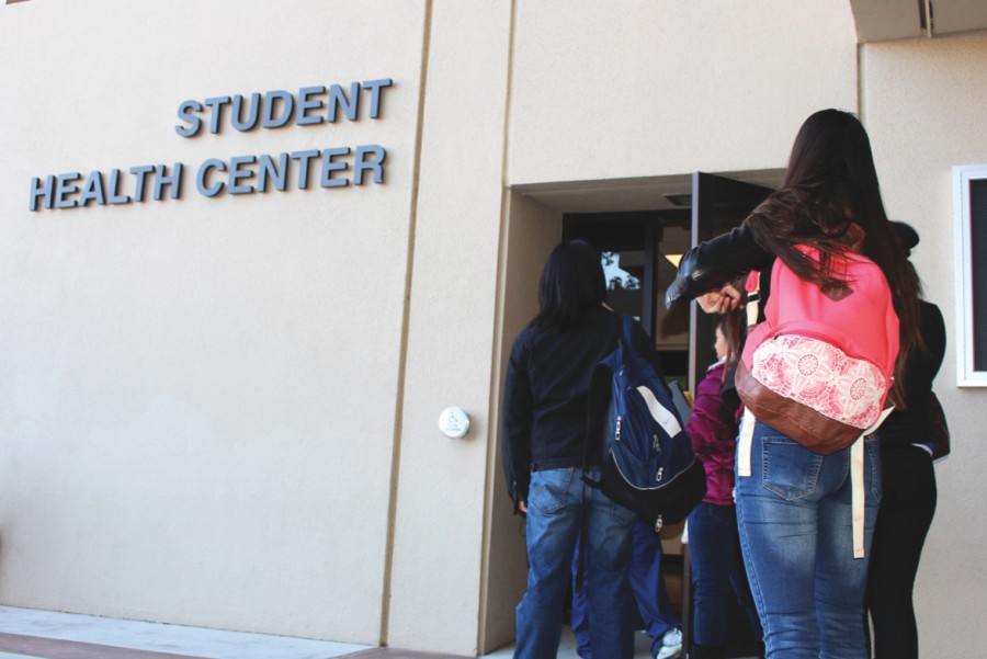 The Student Health center is located in front of the east entrance of the student union building. 