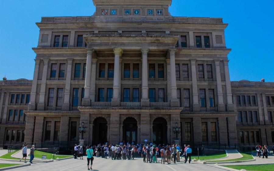 Participants gather at the capitol for Freedom Advocacy Day.