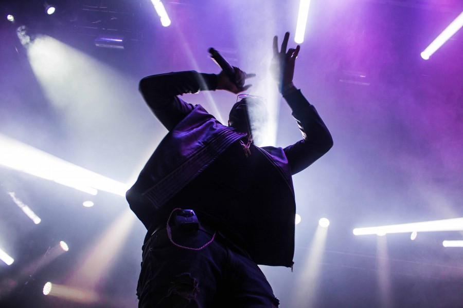 PartyNextDoor with a flashy performance at Neon Desert. 