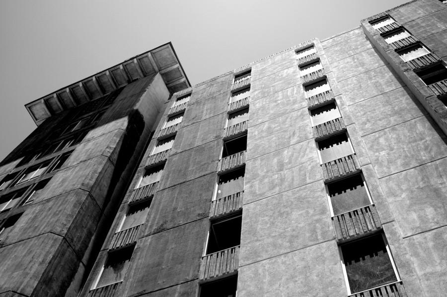 Barry hall is currently in the process of being demolished.