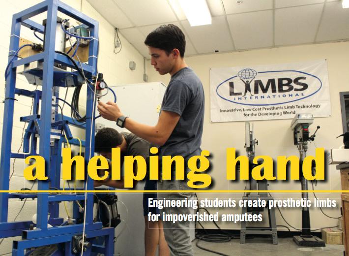 Engineering students create prosthetic limbs for impoverished amputees