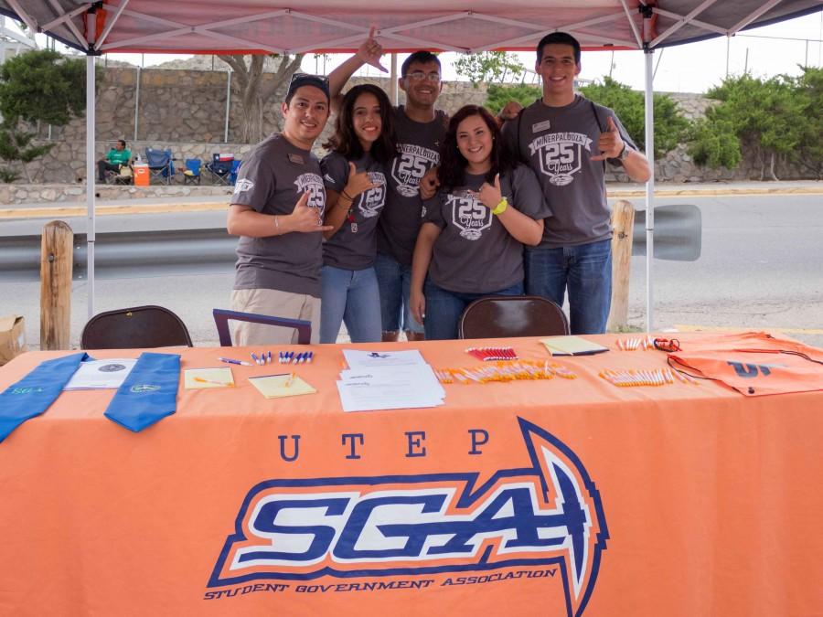 Members of the Student Government Association pose for a photo during this year’s Minerpalooza.