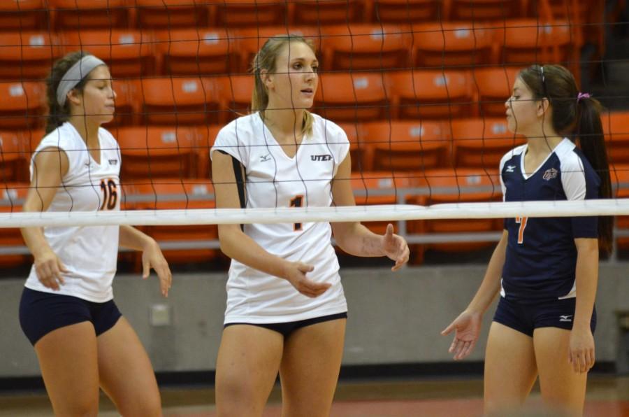 Sophomore outside hitter Coline Coessens leads the Miners in total attempts and kills. 