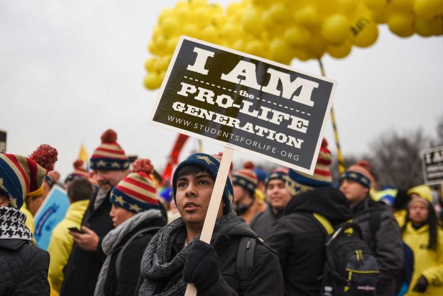 Ricardo Zavala, 16, of Palacios Texas was one of thousands that stood out in the cold for this years March for Life. 