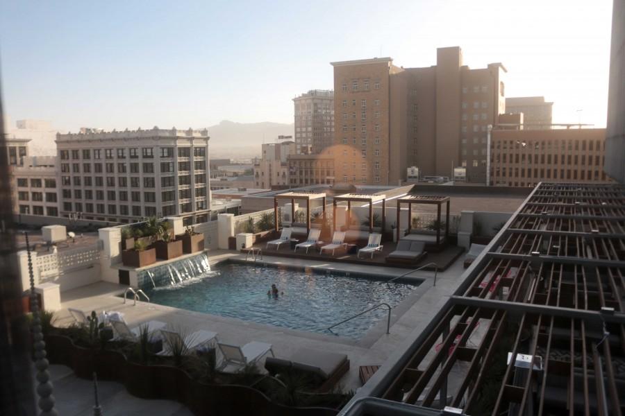 Hotel Indigo is located at 325 N. Kansas St. in downtown El Paso. The hotel includes a modish pool, contemporary rooms and the Circa 1963 bar.