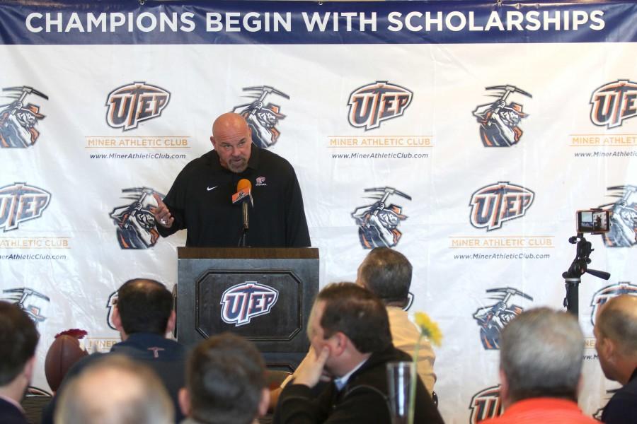 UTEP Football head coach Sean Kugler introduces the 2016 signing class. 