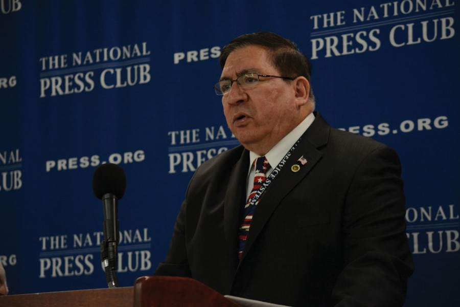Director of the Selective Service System Lawrence G. Romo said Friday at the National Press Club that he believes there is a 50-50 chance women will be required to register for the draft.