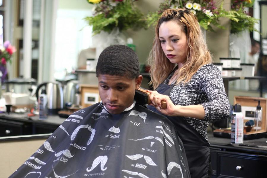 Gentlemen’s Republic Barbersalon is located at 1712 N Mesa St. The business offers complimentary adult beverages, messages, pedicures and other grooming services along with haircuts. 
