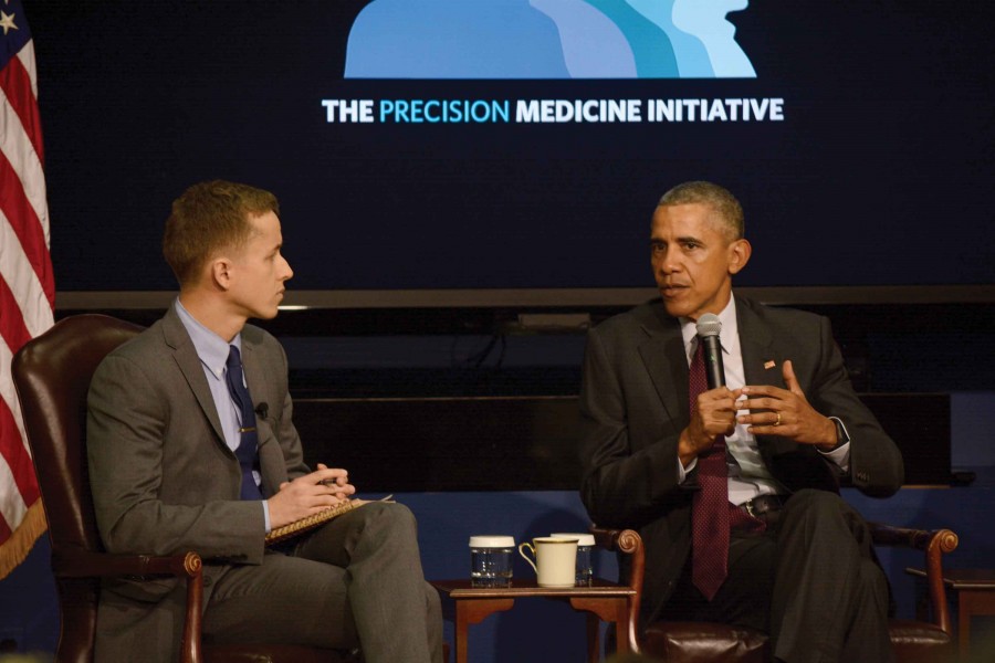 President+Barack+Obama+says+his+Precision+Medicine+Initiative+will+create+research%2C+technology+and+policies+to+produce+better+medicine+at+a+cheaper+cost.+Dr.+James+Hamblin%2C+moderated+a+panel+discussion+Thursday+at+the+White+House+to+discuss+the+president%E2%80%99s+initiative.