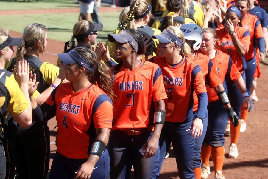 Miners women’s softball lost two back to back games against Missouri, 15-4 and 11-0, on Monday, March 21. 