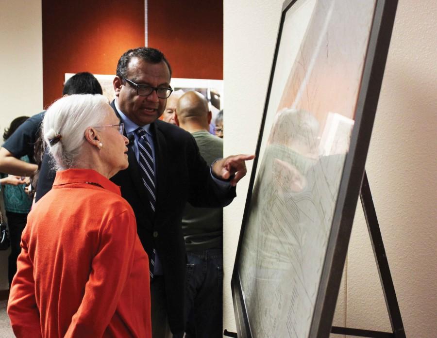 ASARCO Site Custodial Trustee Roberto Puga and UTEP President Diana Natalicio.