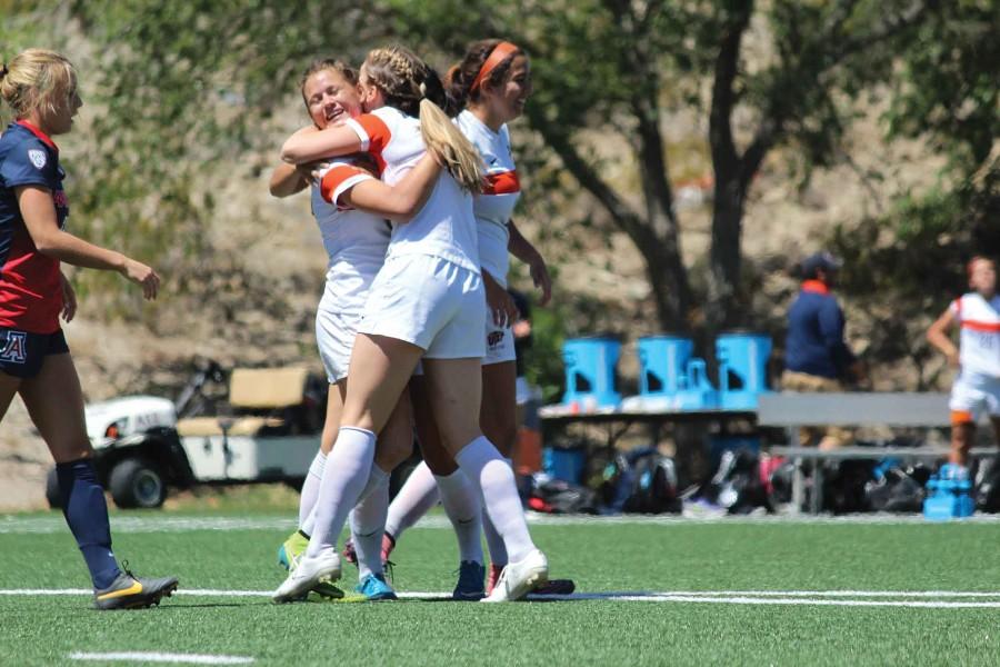 Bri Thomas scored the go-ahead goal against the Arizona Wildcats on Sunday, April 18. 