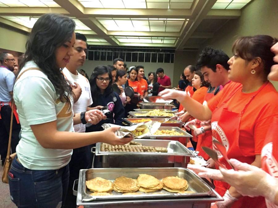 Up All Night will take place at the Union Building East on Tuesday May 10. Around 60 to 70 volunteers are preparing to hand out midnight breakfast.