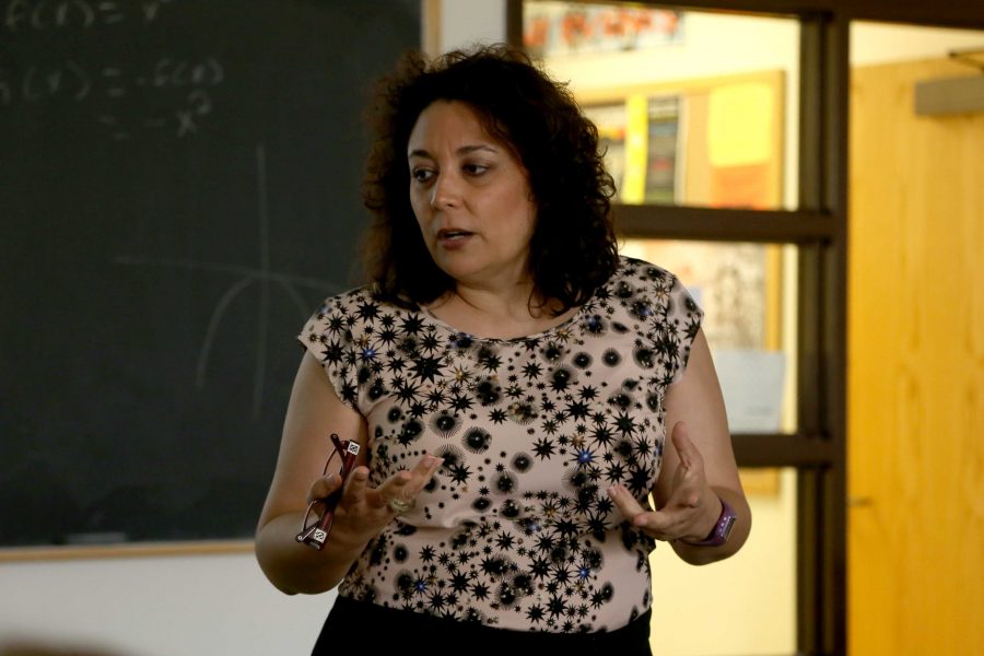 Professor Maria de los Ángeles Flores is teaching her first semester at UTEP. 