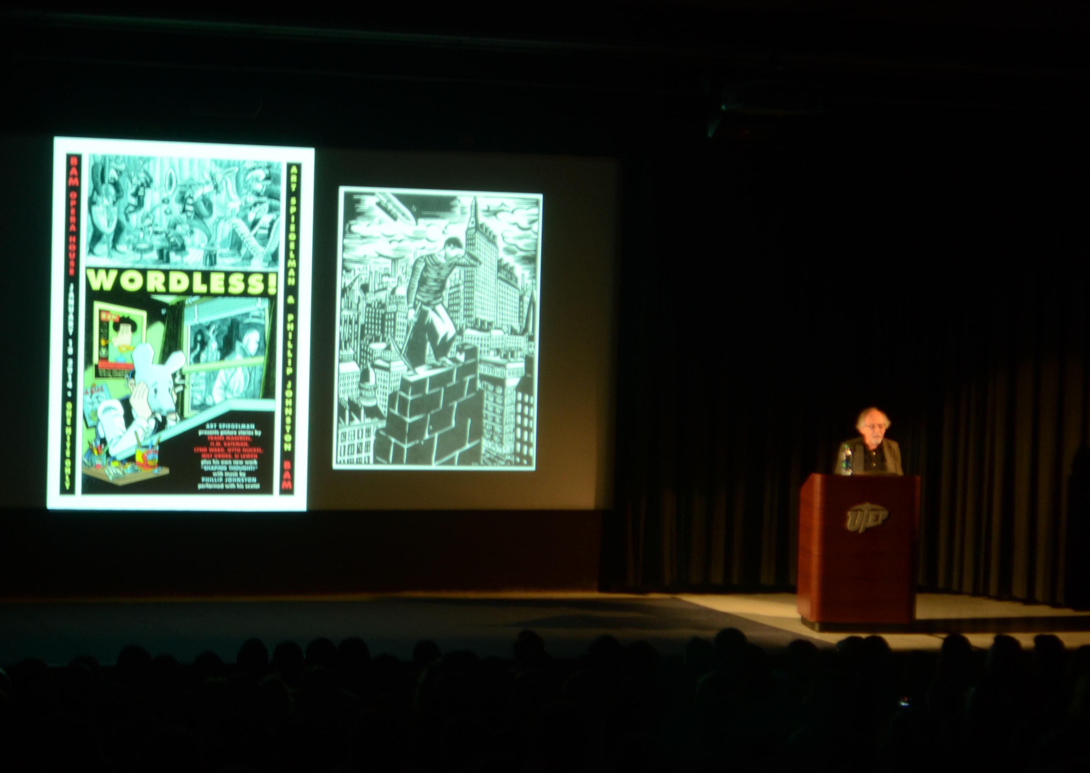 Graphic+novelist+Art+Speigelman+gives+lecture+on+comic+books%2C+influences+on+Maus