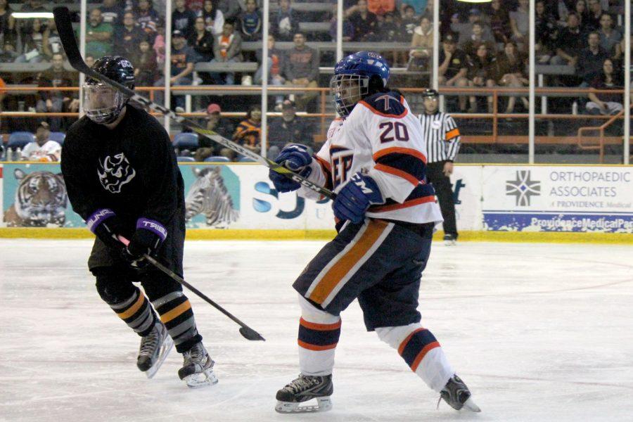 The Miner hockey club swept Grand Canyon University over the weekend, defeating them at home 7-3 and 4-2.