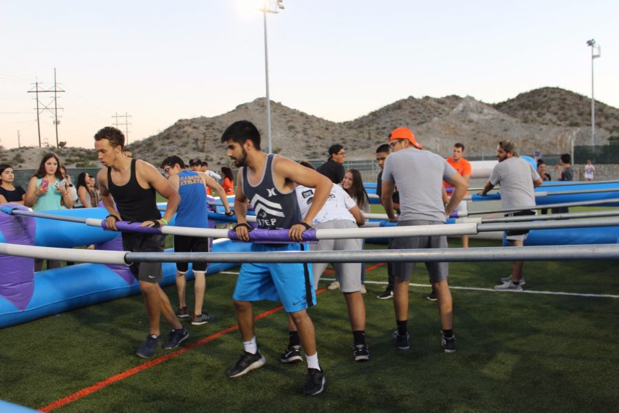 Today in Homecoming Week: Human Foosball